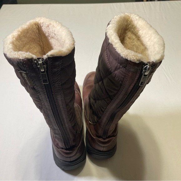 UGG WOMEN'S SIZE 7 SNOWPEAK VIBRAM SOLE EVENT WATERPROOF BOOTS BROWN PRE-OWNED. - Picture 4 of 13